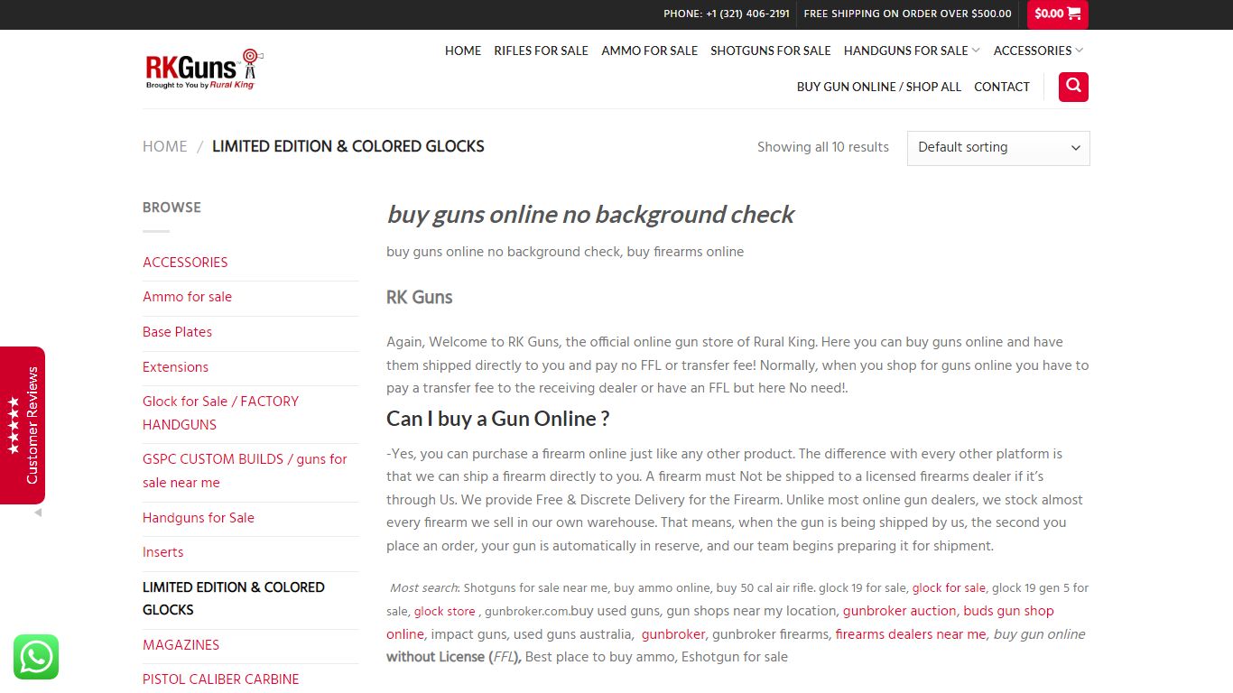 buy guns online no background check