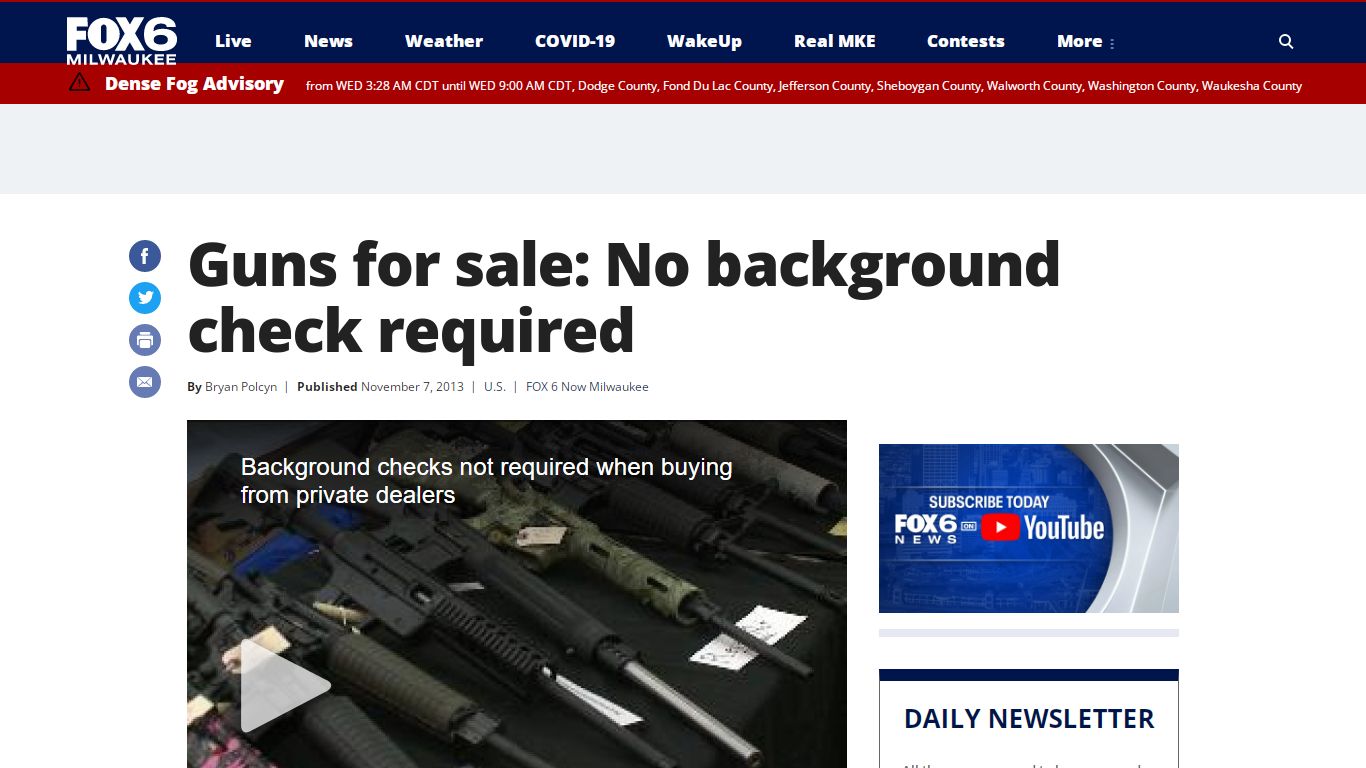 Guns for sale: No background check required - WITI